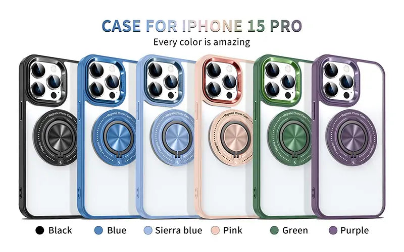 Kinglink Transparent Ring MagSafe Case for iPhone
