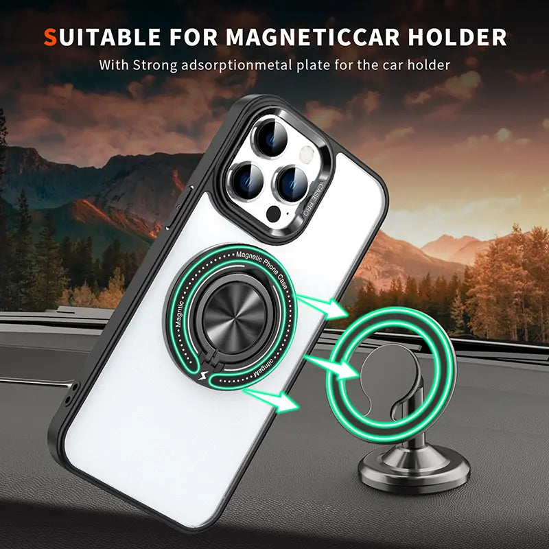 Kinglink Transparent Ring MagSafe Case for iPhone