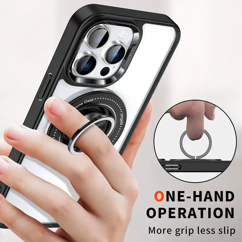Kinglink Transparent Ring MagSafe Case for iPhone