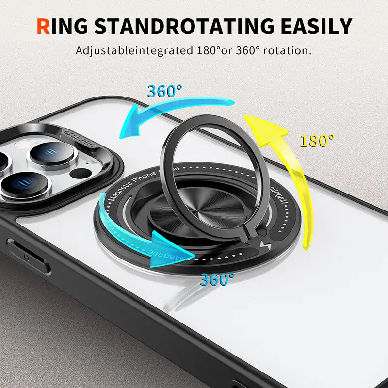 Kinglink Transparent Ring MagSafe Case for iPhone