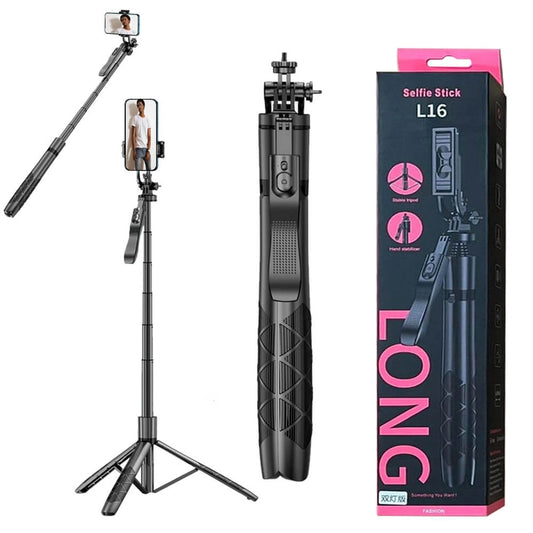 L16 1530mm Wireless Selfie Stick Tripod Stand Balance Stabilizer Live Foldable Monopod for GoPro AXNEN DJI Osmo Action Cameras for Smartphones