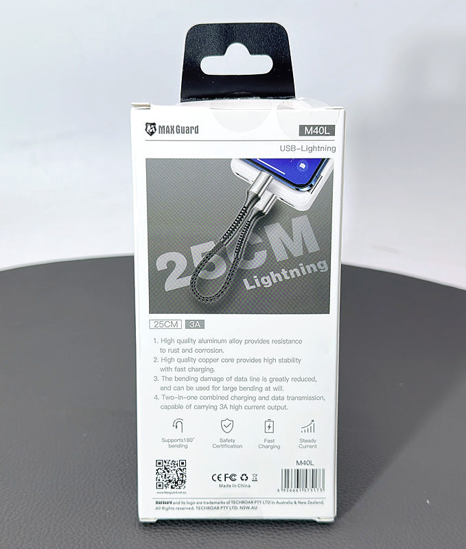 Maxguard 25CM Lightning Cable