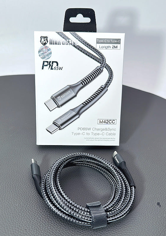 Maxguard 2M PD 65W Type-C To Type-C Cable