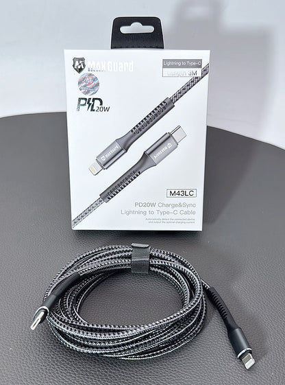 Maxguard 3M PD 20W Lightning To Type-C Cable