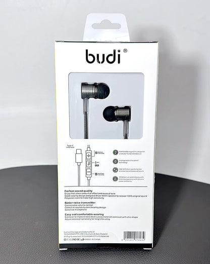 Budi HIFI MIC Headphone For IOS/Android Earphone EP02