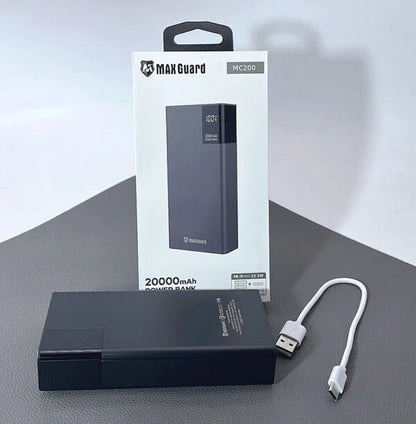 Maxguard 20000 Mah PD QC 3.0 2USB+Type-C Power Bank