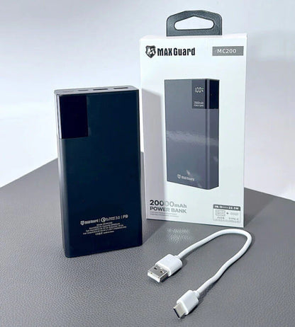 Maxguard 20000 Mah PD QC 3.0 2USB+Type-C Power Bank