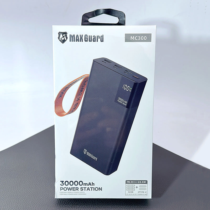 Maxguard 30000 Mah PD QC 3.0 3USB+2Type-C Power Bank