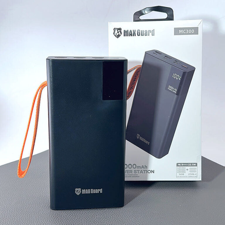 Maxguard 30000 Mah PD QC 3.0 3USB+2Type-C Power Bank