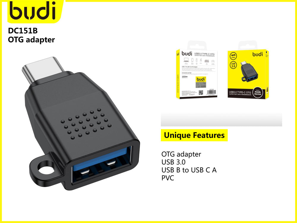 Budi USB 3.0 Type-C OTG Adapter gadget experts australia