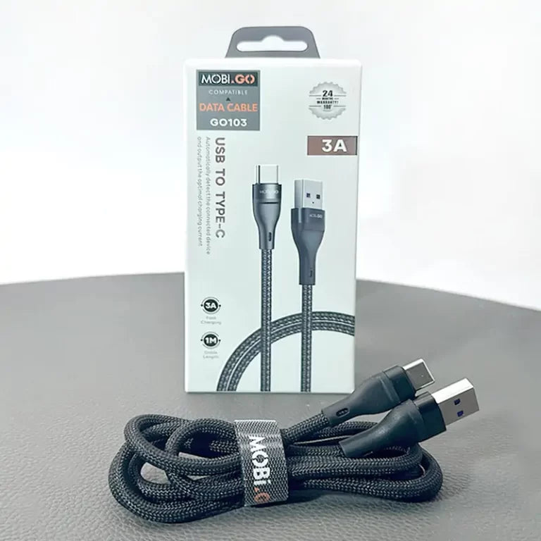 Mobigo 1m Nylon USB to Type-C Cable GO103