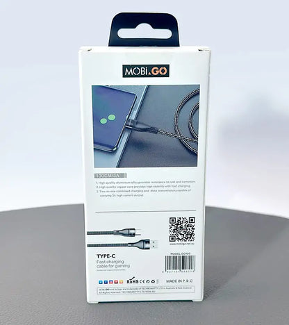 Mobigo 1m Nylon USB to Type-C Cable GO103