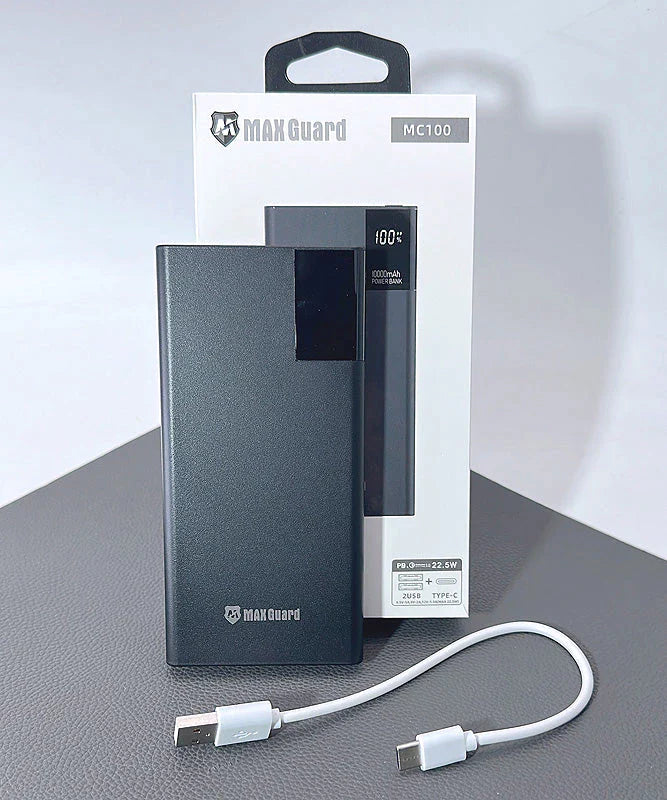 Maxguard 10000 Mah PD QC 3.0 2USB+Type-C Power Bank