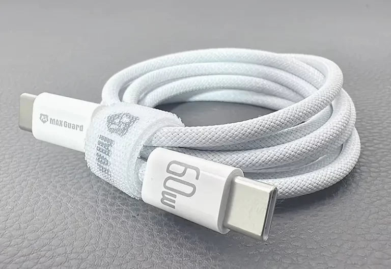 Maxguard 1m PD 60W Fast Charging Data Cable (For IPhone 15 Series/IPad)