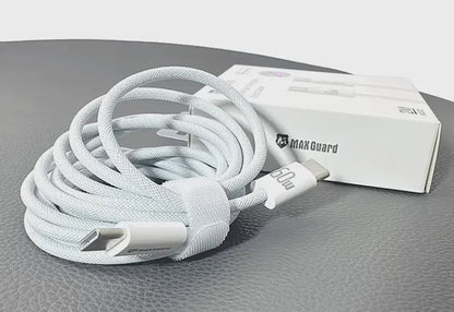 Maxguard 2m PD 60W Fast Charging Date Cable (For iPhone 15 Series/IPad)