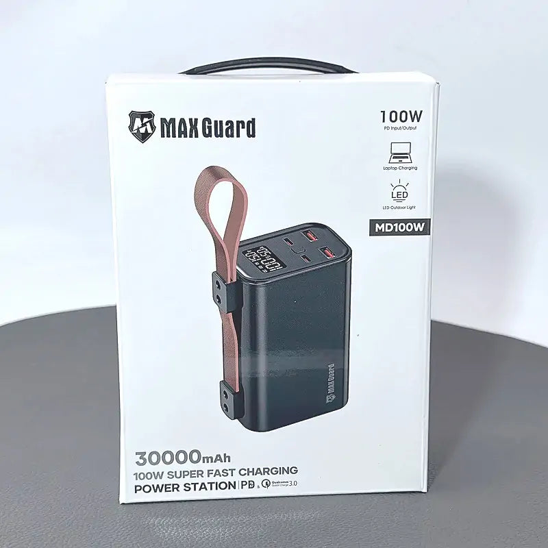 Maxguard 30000 Mah PD 100W Super Fast Charging Power Bank For Laptop