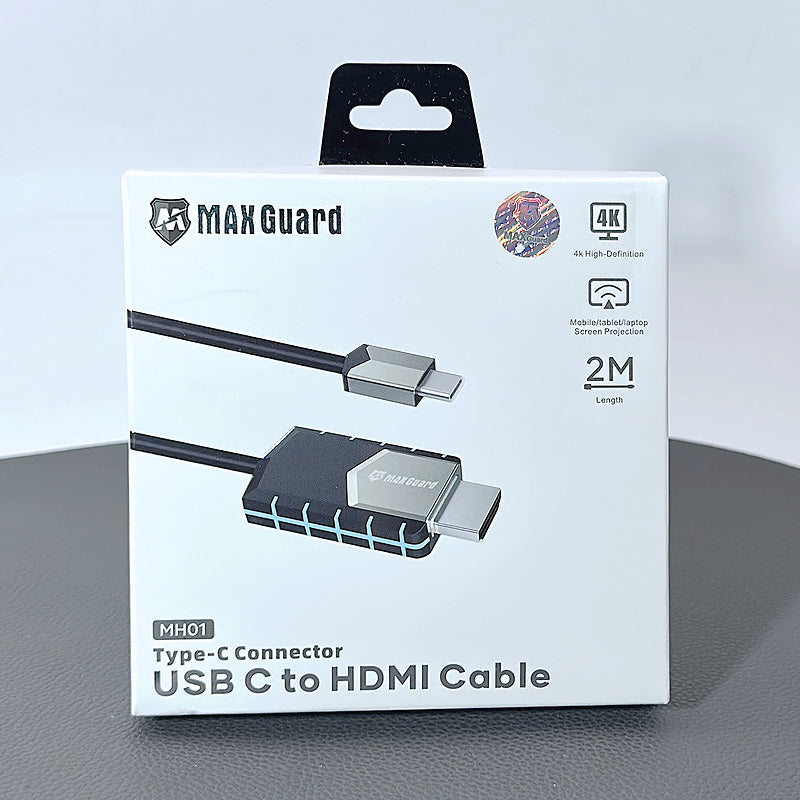 Maxguard 2m 4K High-Definition Type-C Connector USB C To HDMI Cable