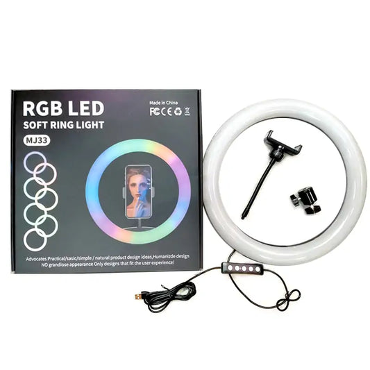 RGB LED Soft Ring Light MJ33