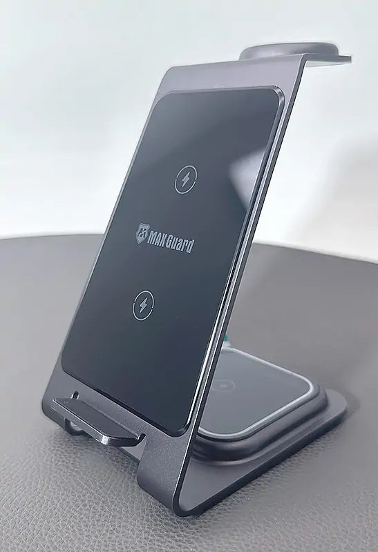 Maxguard 15W 3 In 1 Wireless Charging Station (For Samsung)