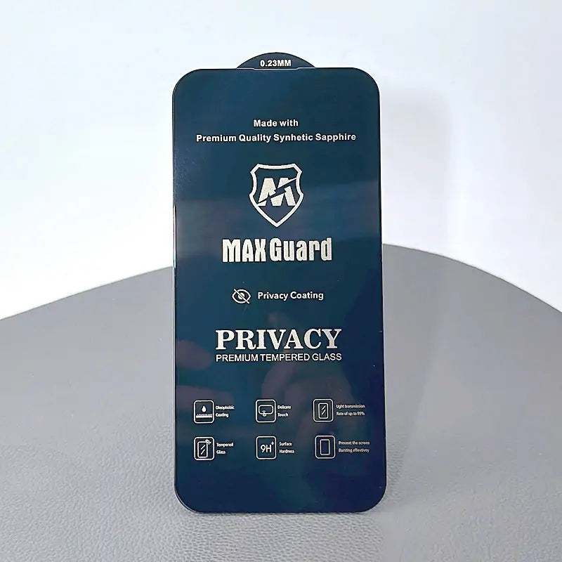 Maxguard Privacy 0.23mm Premium Glass Screen Protector for iPhone (Synthetic Sapphire)