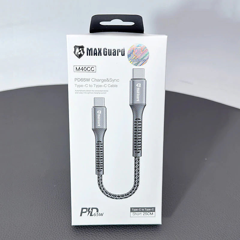 Maxguard 25CM PD 65W Type-C To Type-C Cable