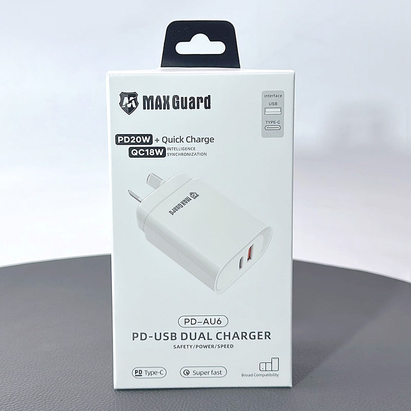 PD20W QC18W USB Type-C Home Charger Maxguard