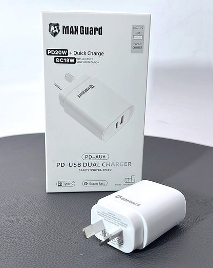 PD20W QC18W USB Type-C Home Charger Maxguard