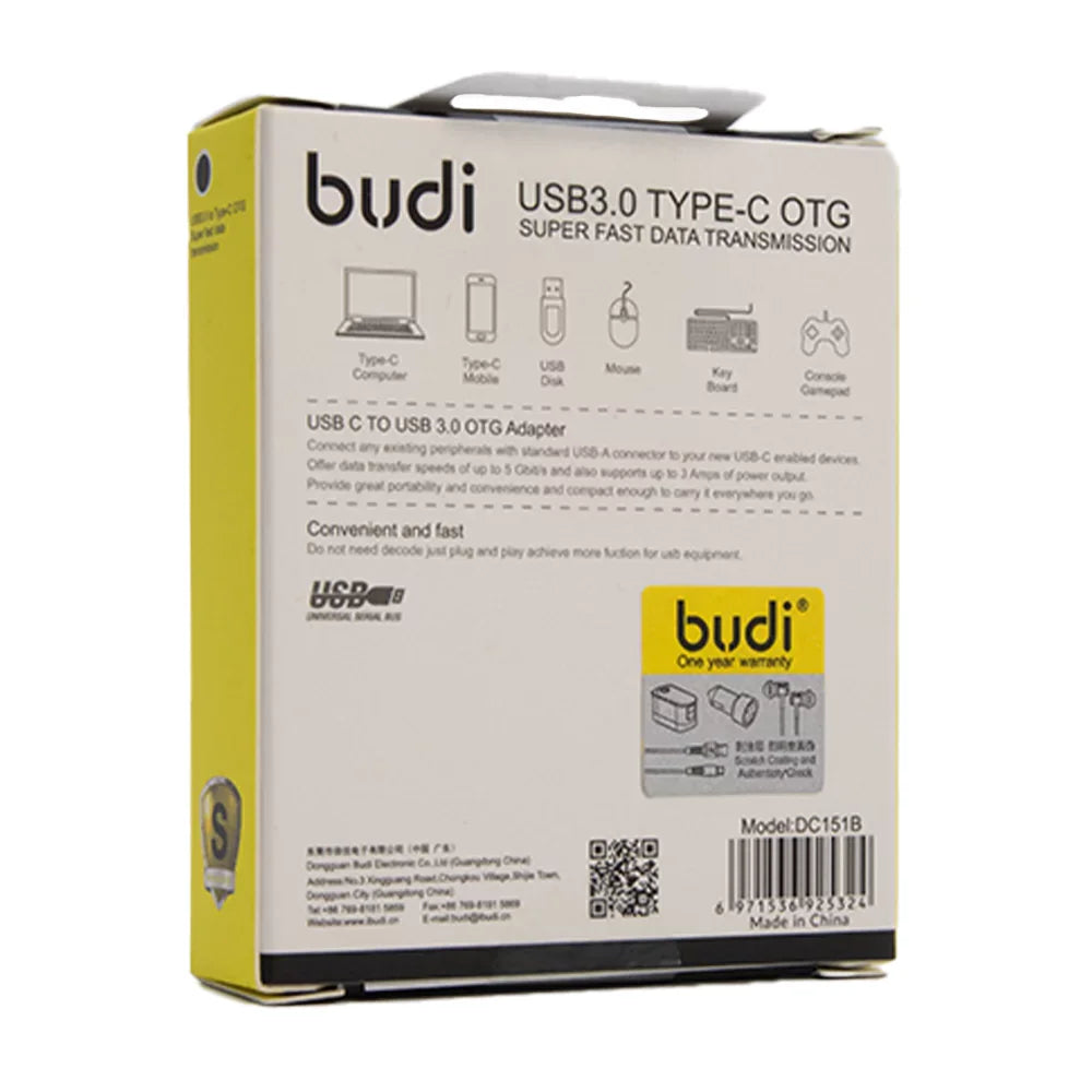 Budi USB 3.0 Type-C OTG Adapter gadget experts australia