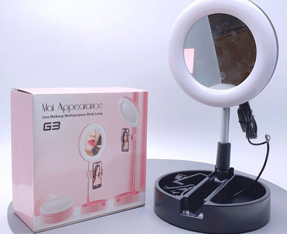 Ring LED Light Live Makeup Multipurpose Desk Lamp G3 (With Holder)