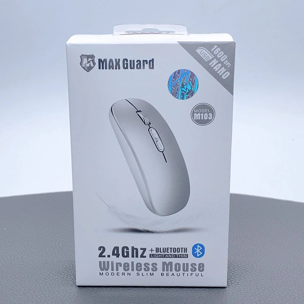 Rechargeable 2.4ghz Bluetooth wireless mouse M103 Maxguard Light & thin