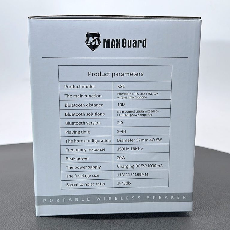 Maxguard Bluetooth Wireless Speaker