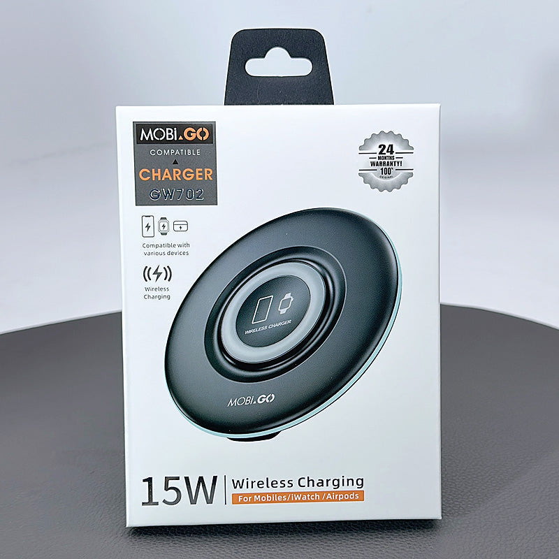 Mobigo (3 In 1) 15W Wireless Charger GW702