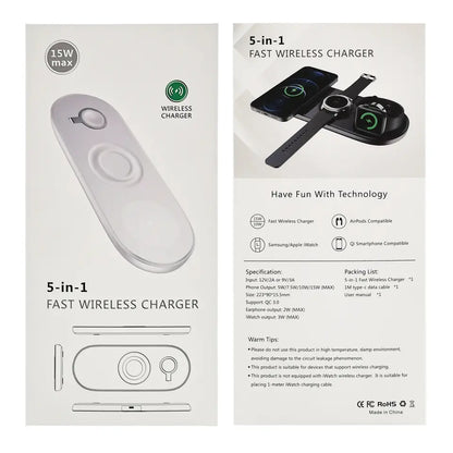 5 In 1 Wireless Charging Station gadget experts australia